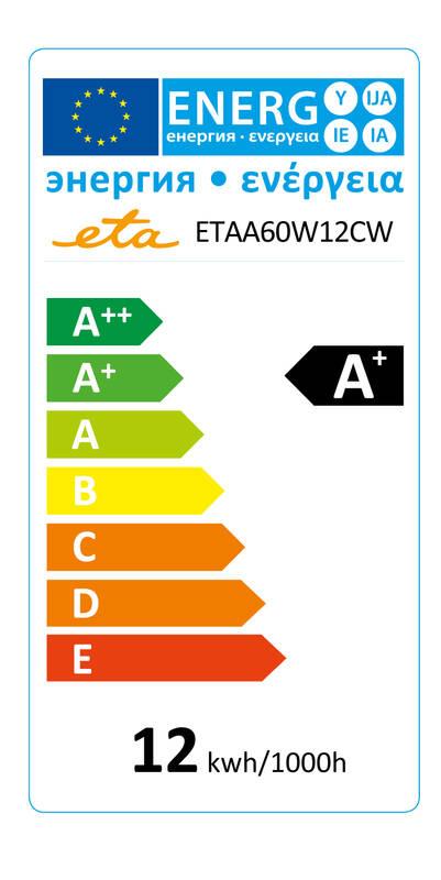 Žárovka LED ETA EKO LEDka klasik 12W, E27, studená bílá
