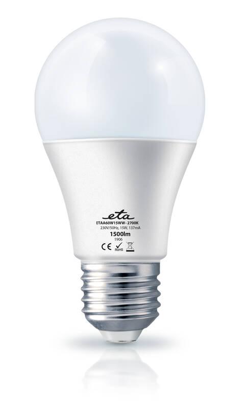 Žárovka LED ETA EKO LEDka klasik 15W, E27, teplá bílá, Žárovka, LED, ETA, EKO, LEDka, klasik, 15W, E27, teplá, bílá