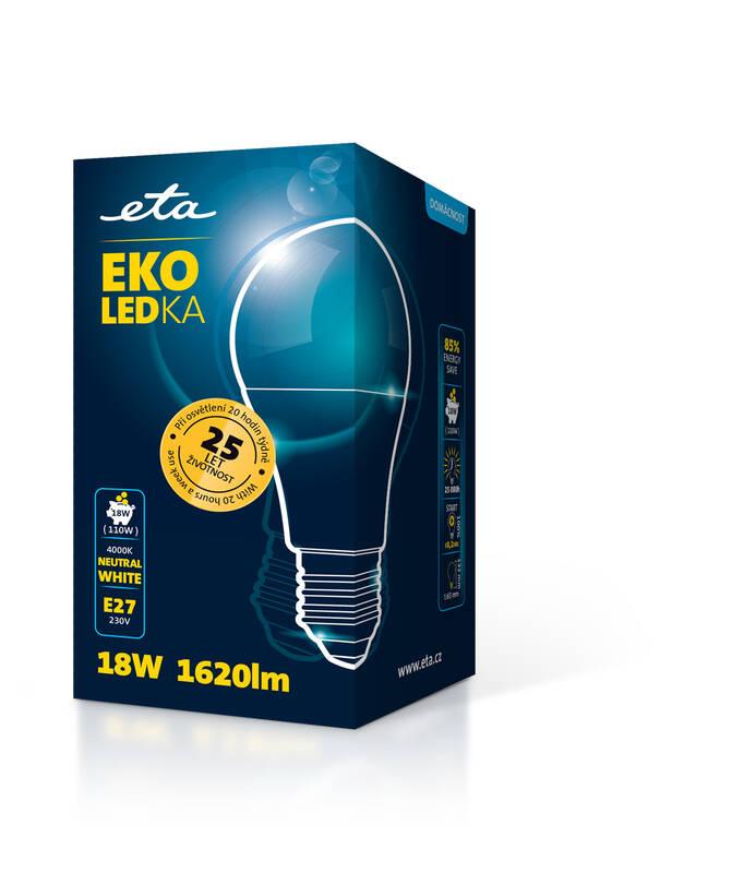 Žárovka LED ETA EKO LEDka klasik 18W, E27, neutrální bílá