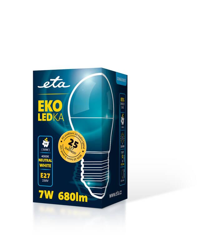 Žárovka LED ETA EKO LEDka mini globe 7W, E27, neutrální bílá