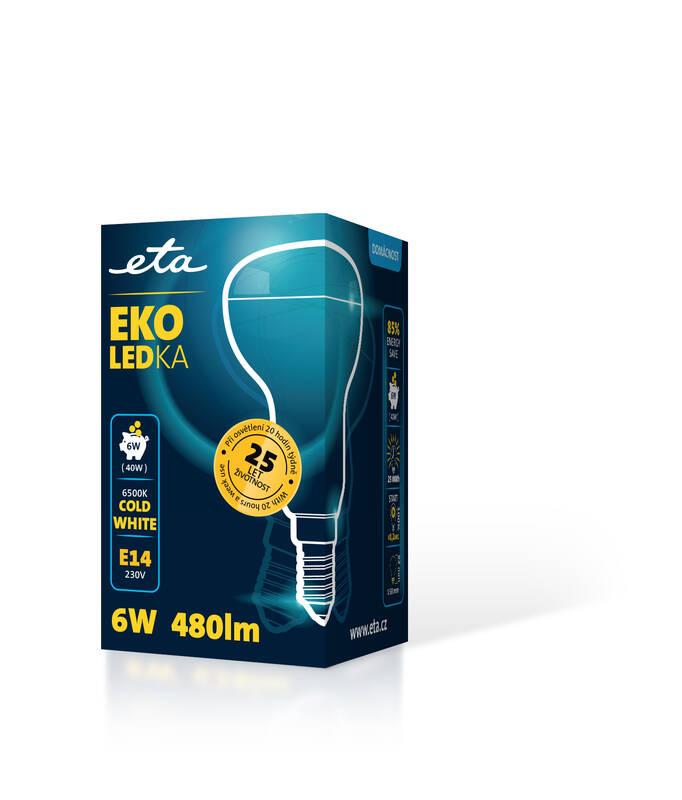Žárovka LED ETA EKO LEDka reflektor 6W, E14, studená bílá