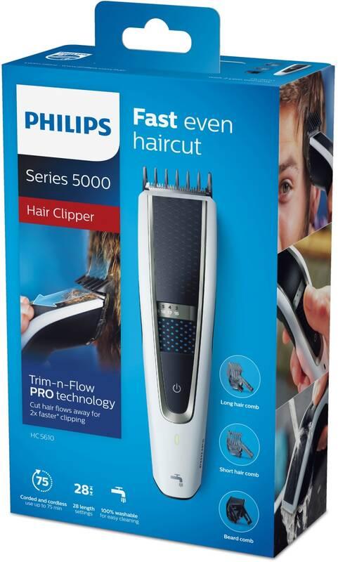 Zastřihovač vlasů Philips Series 5000 HC5610 15 šedý, Zastřihovač, vlasů, Philips, Series, 5000, HC5610, 15, šedý