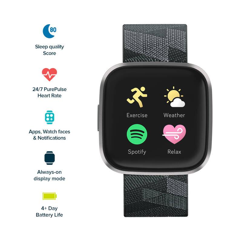 Fitbit versa 2 se smoke woven clearance