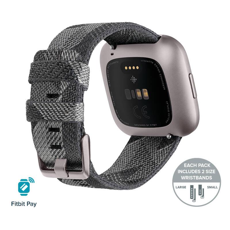 Chytré hodinky Fitbit Versa 2 Special Edition - Smoke Woven