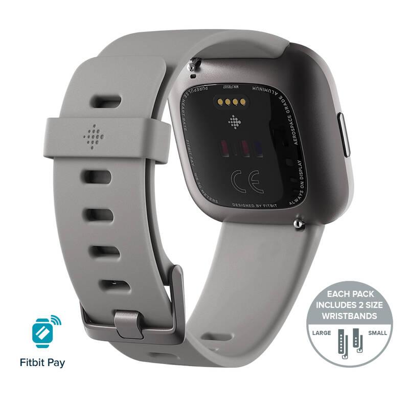Chytré hodinky Fitbit Versa 2 - Stone Mist Grey