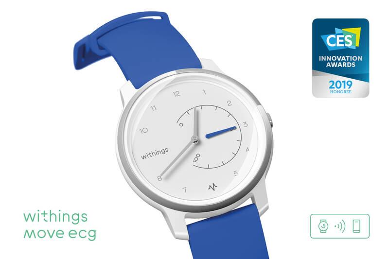 Chytré hodinky Withings Move ECG modrá, Chytré, hodinky, Withings, Move, ECG, modrá