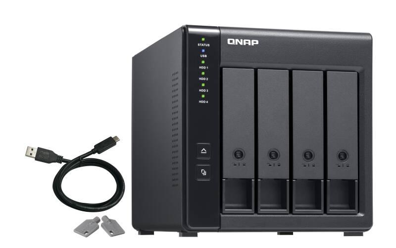 Datové uložiště QNAP TR-004, rozšiřovací jednotka, USB-C