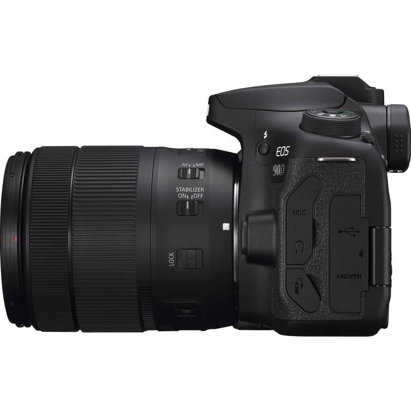 Digitální fotoaparát Canon EOS 90D 18-135 IS USM černý, Digitální, fotoaparát, Canon, EOS, 90D, 18-135, IS, USM, černý