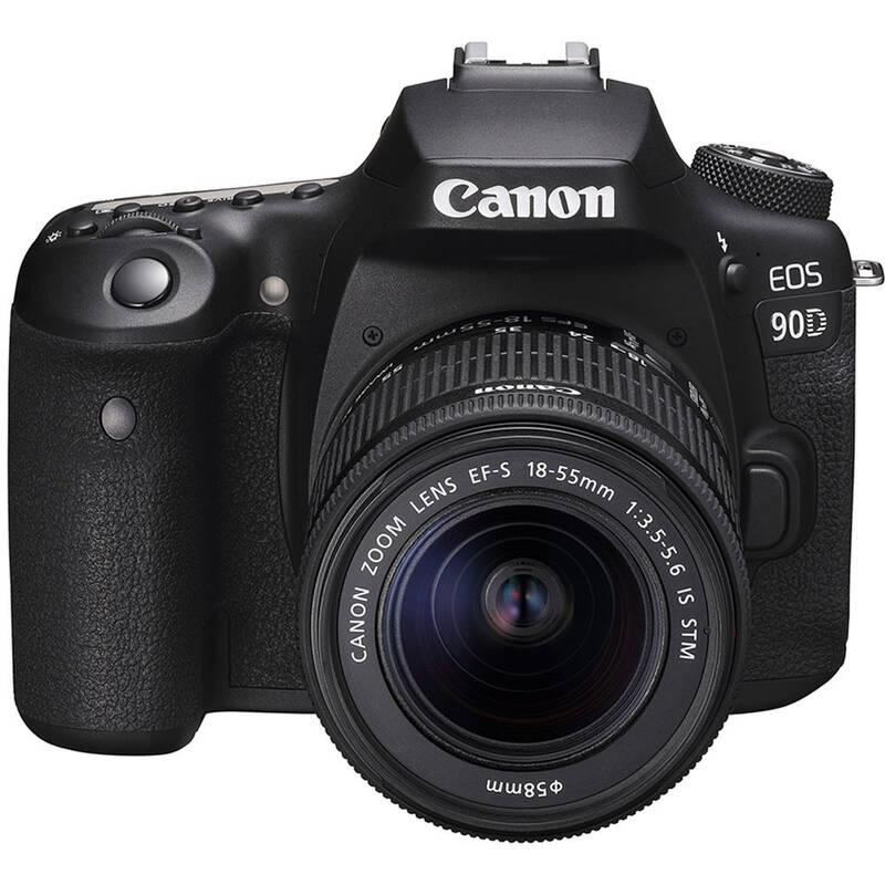 Digitální fotoaparát Canon EOS 90D 18-55 IS STM černý, Digitální, fotoaparát, Canon, EOS, 90D, 18-55, IS, STM, černý