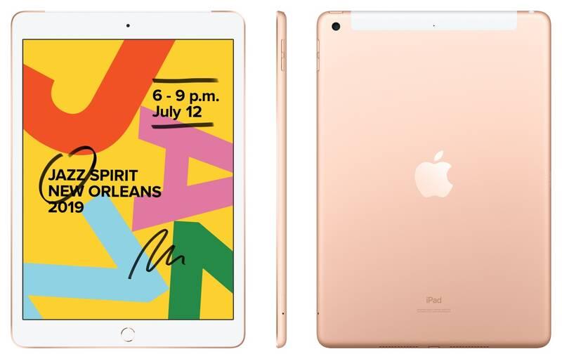 Dotykový tablet Apple iPad 2019 Wi-Fi Cellular 32 GB - Gold, Dotykový, tablet, Apple, iPad, 2019, Wi-Fi, Cellular, 32, GB, Gold