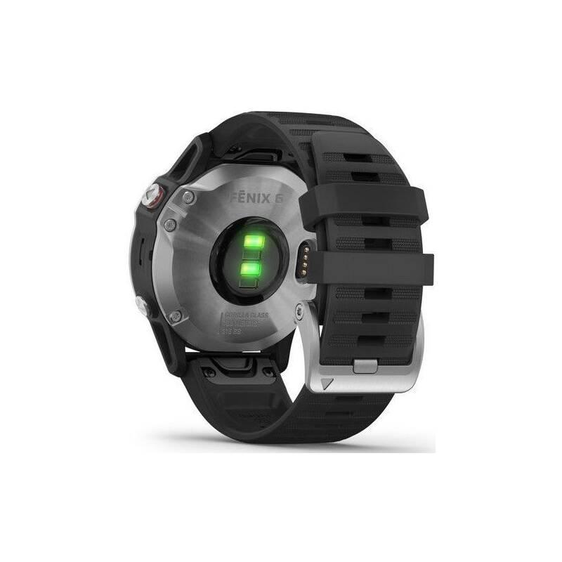 GPS hodinky Garmin fenix6 Glass černé stříbrné