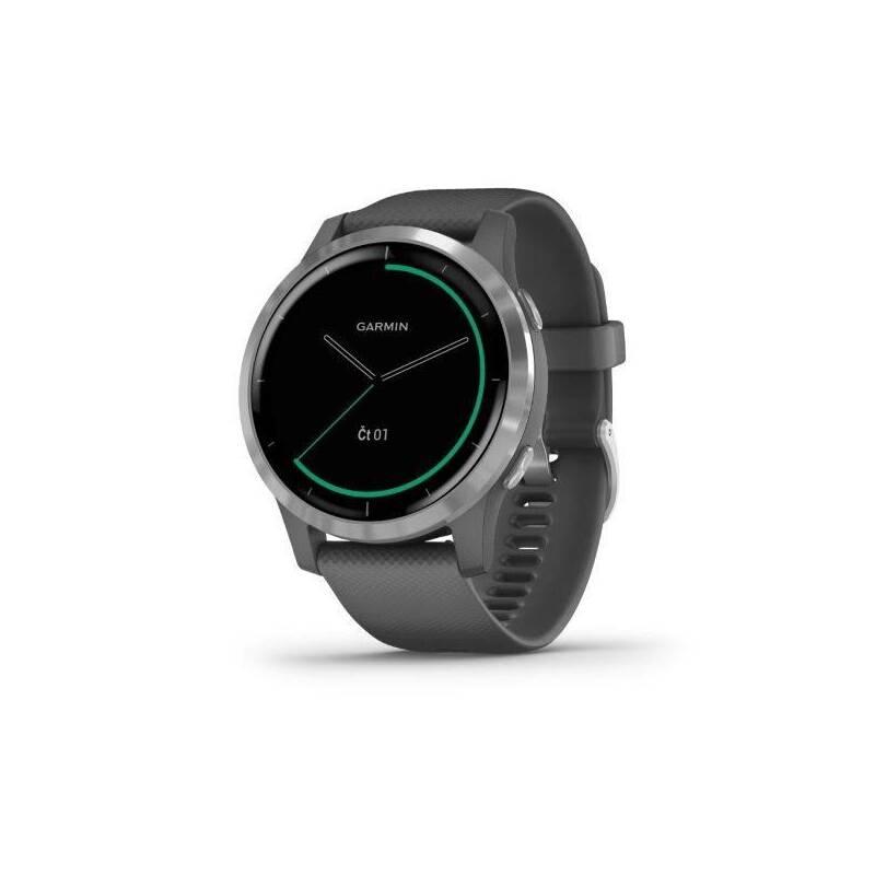 GPS hodinky Garmin vívoactive4 Silver Gray