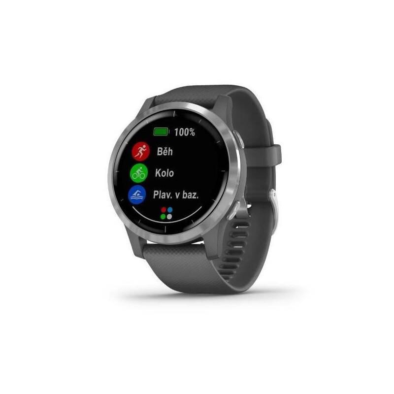 GPS hodinky Garmin vívoactive4 Silver Gray