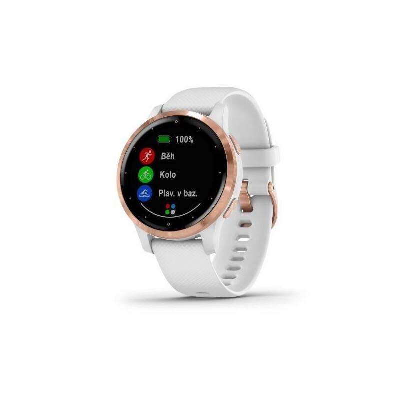 GPS hodinky Garmin vívoactive4S RoseGold White