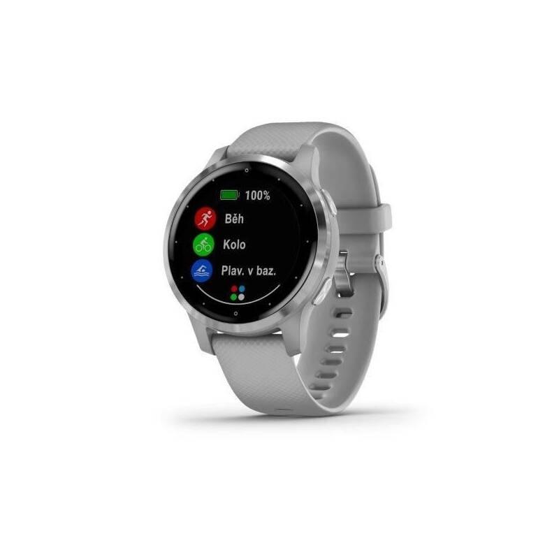 GPS hodinky Garmin vívoactive4S Silver Gray