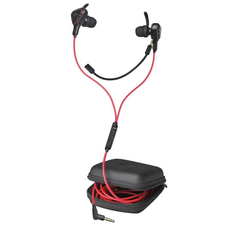 Headset Trust GXT 408 Cobra černý červený