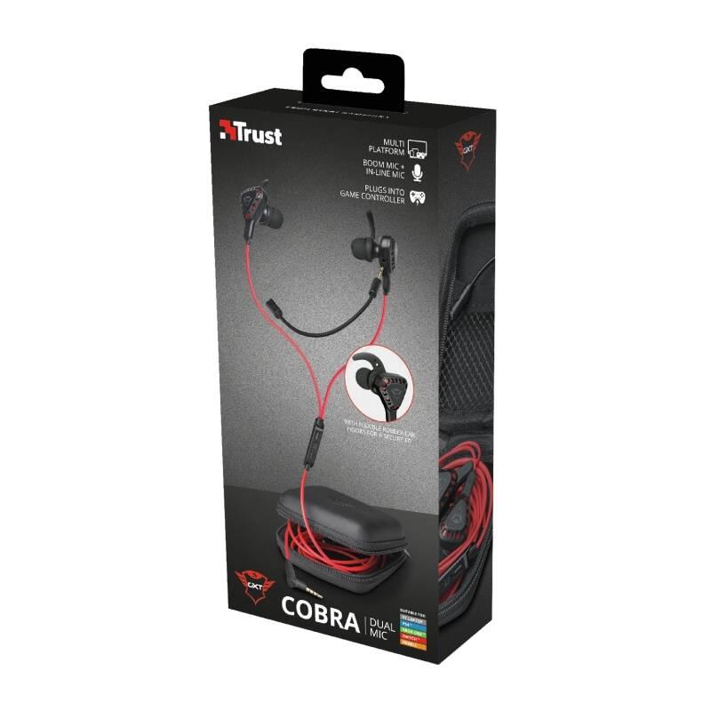 Headset Trust GXT 408 Cobra černý červený, Headset, Trust, GXT, 408, Cobra, černý, červený