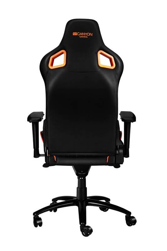 Herní židle Canyon Corax černá oranžová