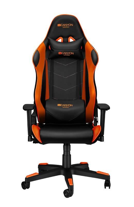 Herní židle Canyon Deimos černá oranžová
