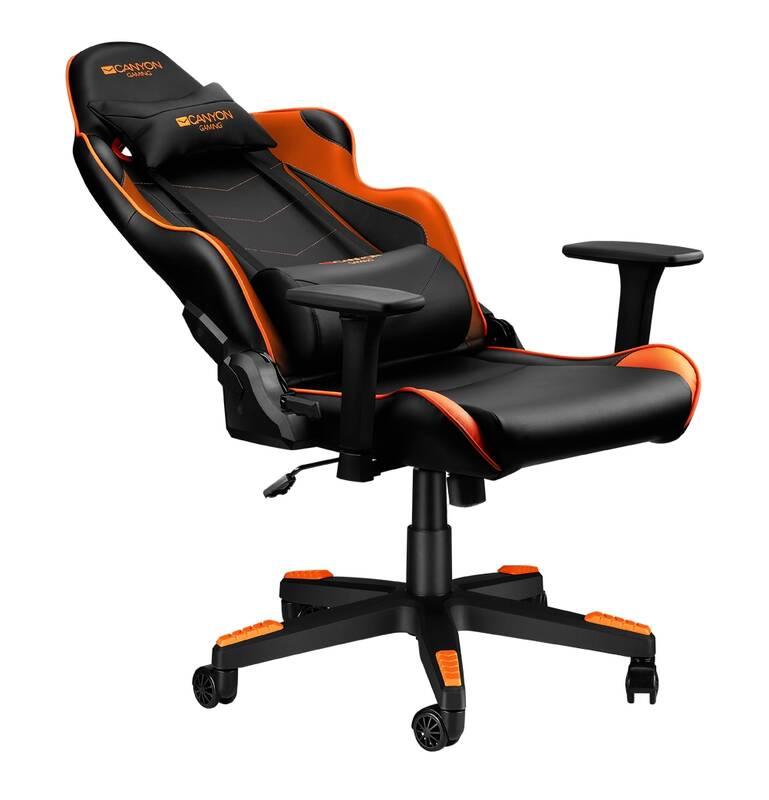 Herní židle Canyon Deimos černá oranžová