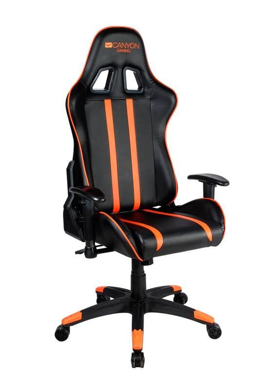 Herní židle Canyon Fobos černá oranžová