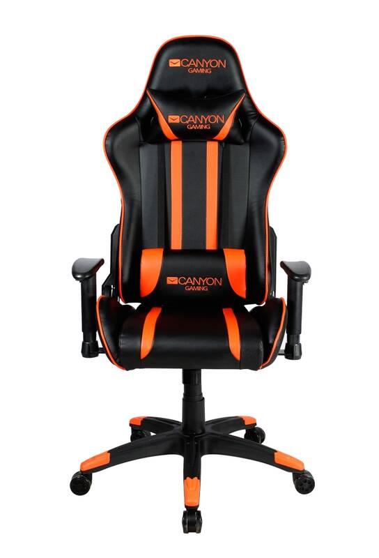 Herní židle Canyon Fobos černá oranžová