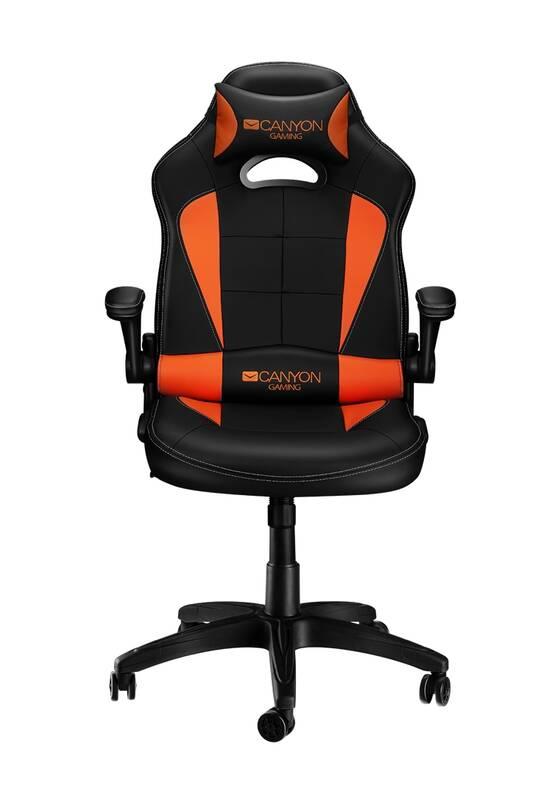 Herní židle Canyon Virgil černá oranžová