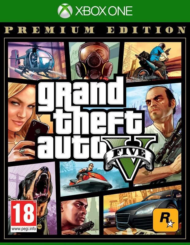 Hra RockStar Xbox One Grand Theft Auto V - Premium Edition, Hra, RockStar, Xbox, One, Grand, Theft, Auto, V, Premium, Edition