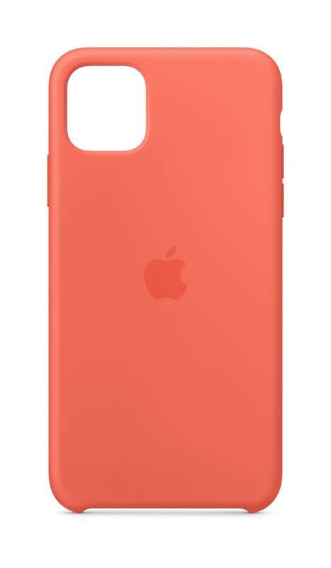 Kryt na mobil Apple Silicone Case pro iPhone 11 Pro Max - mandarinkový