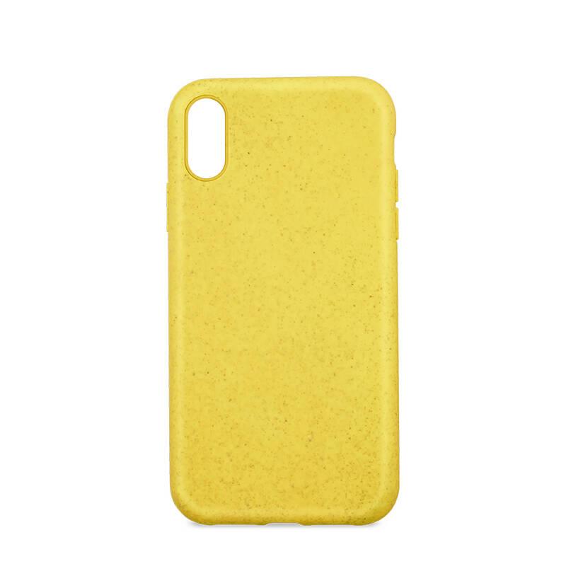 Kryt na mobil Forever Bioio pro Apple iPhone XR žlutý