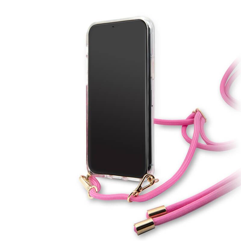 Kryt na mobil Guess 4G Gradient pro Apple iPhone 11 Pro Max růžový