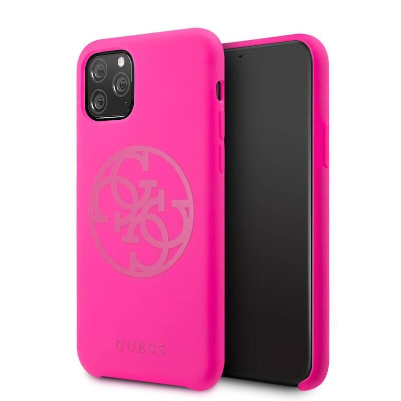 Kryt na mobil Guess 4G Tone on Tone pro Apple iPhone 11 Pro Max růžový