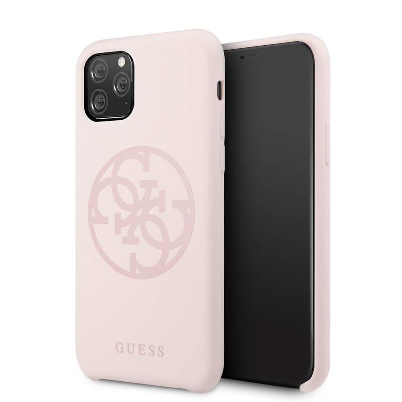 Kryt na mobil Guess 4G Tone on Tone pro Apple iPhone 11 Pro růžový