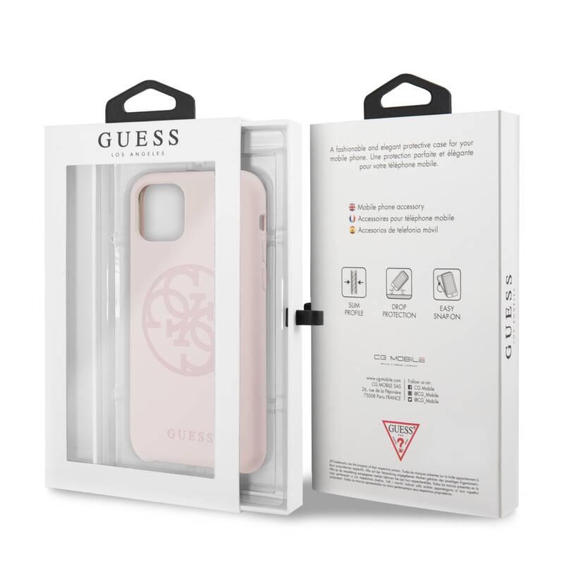Kryt na mobil Guess 4G Tone on Tone pro Apple iPhone 11 Pro růžový