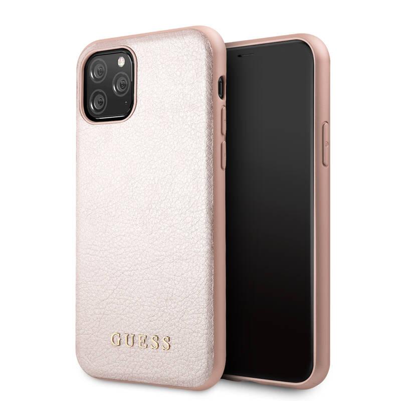 Kryt na mobil Guess Iridescent pro Apple iPhone 11 Pro Max růžový