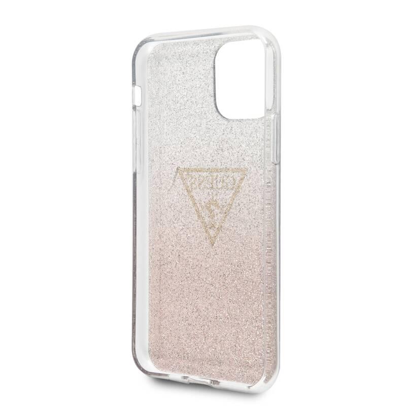 Kryt na mobil Guess Solid Glitter pro Apple iPhone 11 Pro růžový