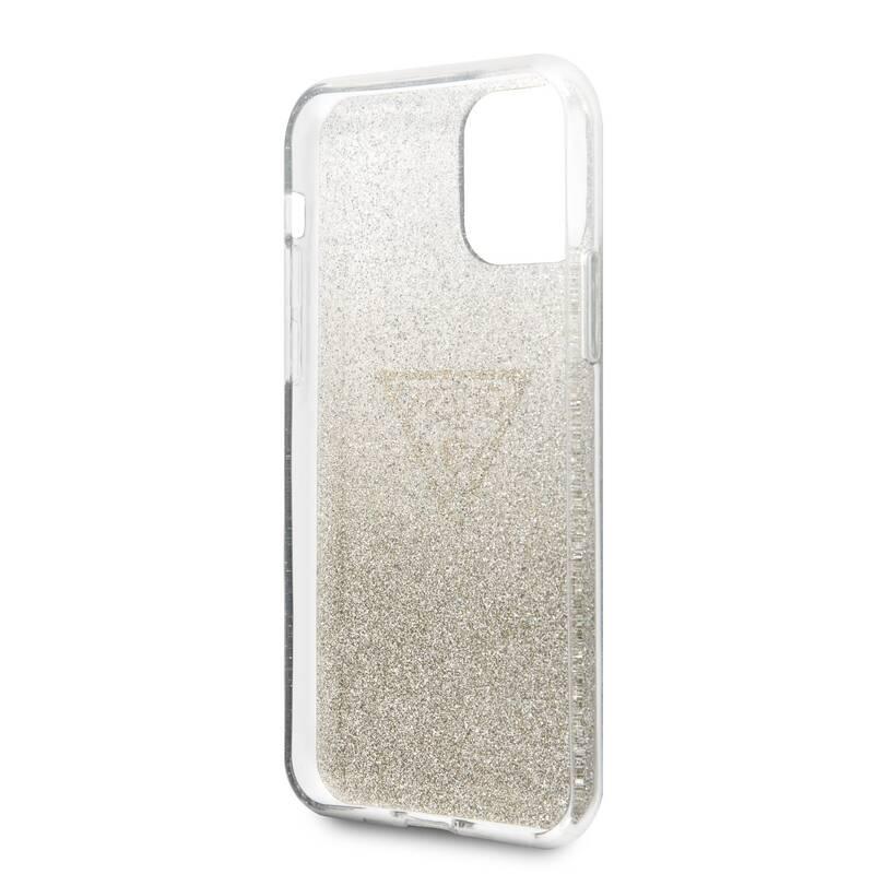 Kryt na mobil Guess Solid Glitter pro Apple iPhone 11 Pro zlatý