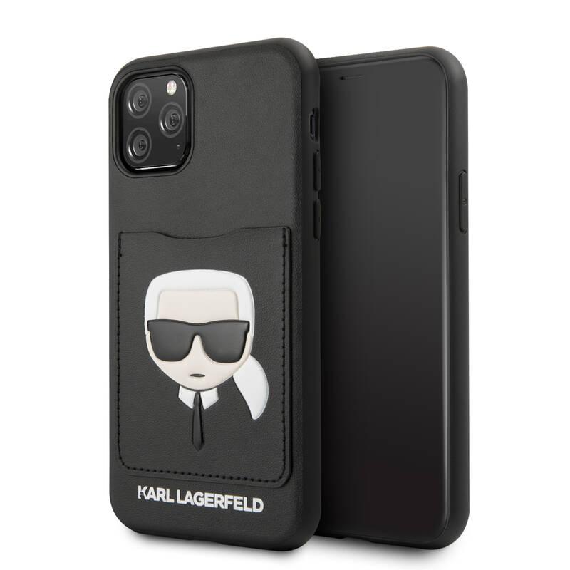 Kryt na mobil Karl Lagerfeld CardSlot pro Apple iPhone 11 černý