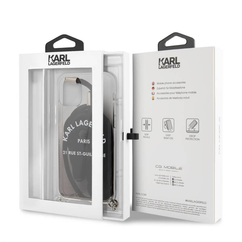 Kryt na mobil Karl Lagerfeld Gradient pro Apple iPhone 11 Pro Max černý