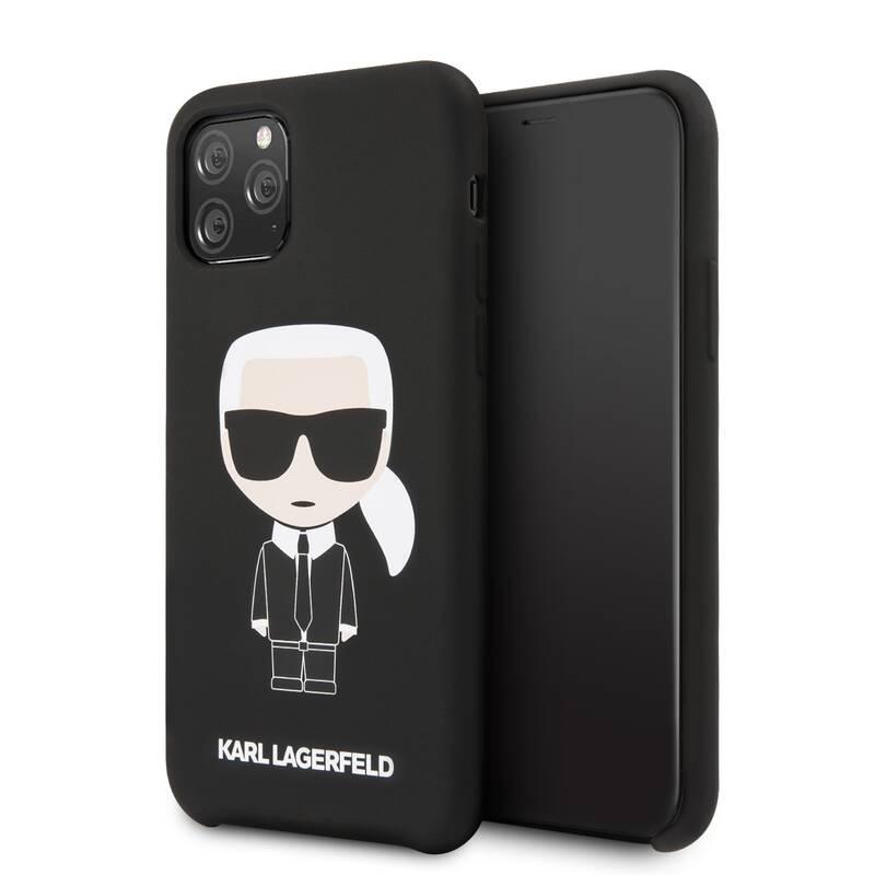 Kryt na mobil Karl Lagerfeld Iconic pro Apple iPhone 11 Pro Max černý