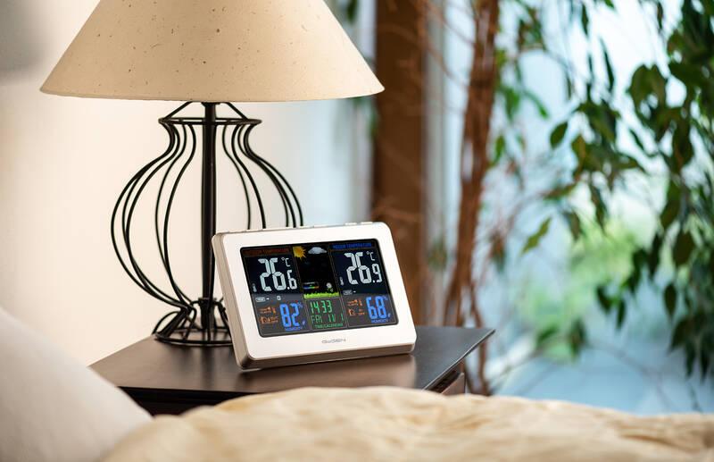 Meteorologická stanice GoGEN ME 3257 stříbrná bílá