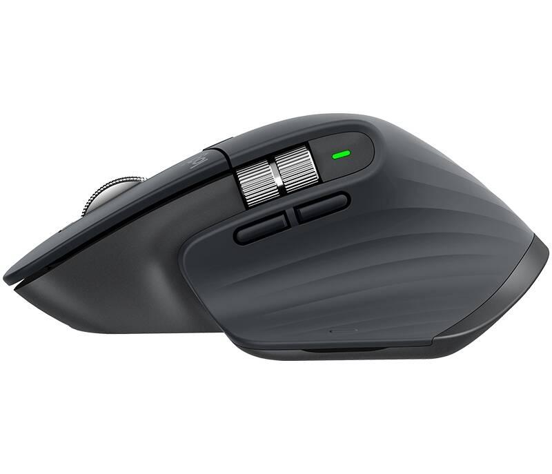 Myš Logitech MX Master 3 Advanced Wireless - graphite, Myš, Logitech, MX, Master, 3, Advanced, Wireless, graphite