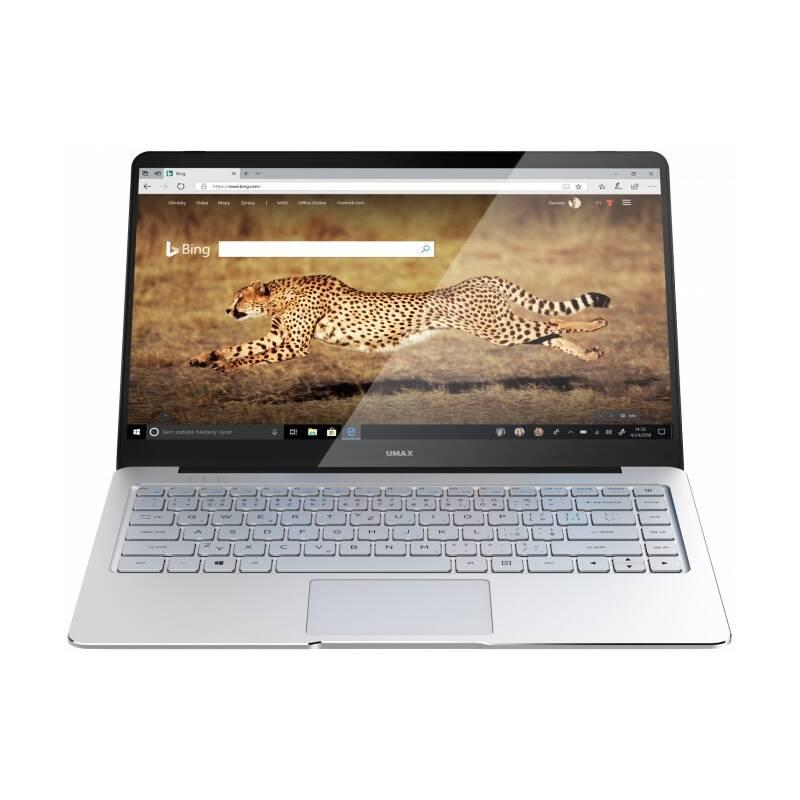 Notebook Umax VisionBook 14Wg Pro stříbrný béžový