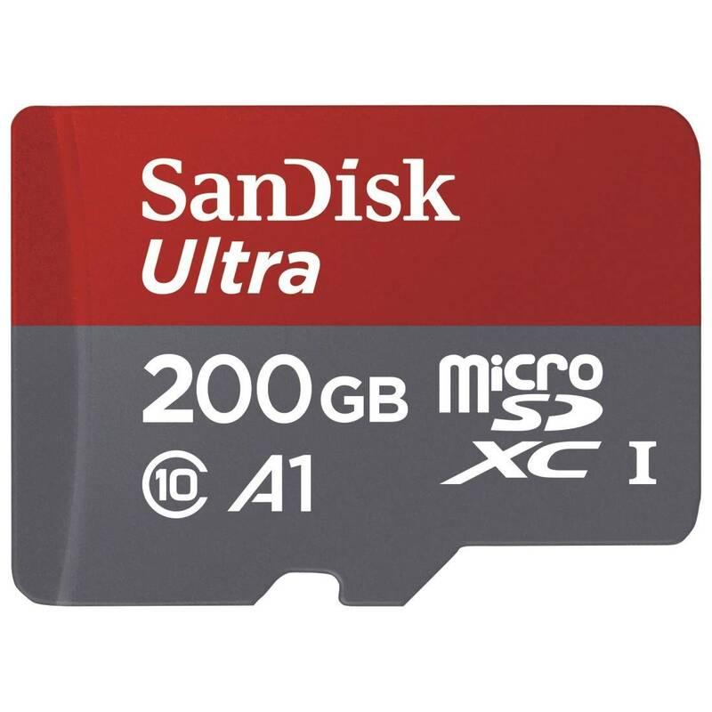 Paměťová karta Sandisk Micro SDXC Ultra 200GB UHS-I U1 adapter, Paměťová, karta, Sandisk, Micro, SDXC, Ultra, 200GB, UHS-I, U1, adapter
