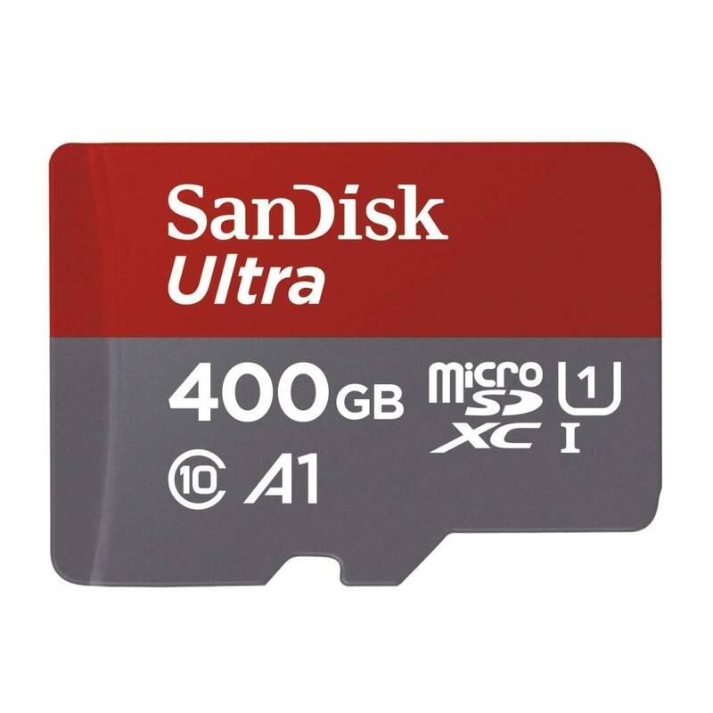 Paměťová karta Sandisk Micro SDXC Ultra 400GB UHS-I U1 adapter, Paměťová, karta, Sandisk, Micro, SDXC, Ultra, 400GB, UHS-I, U1, adapter