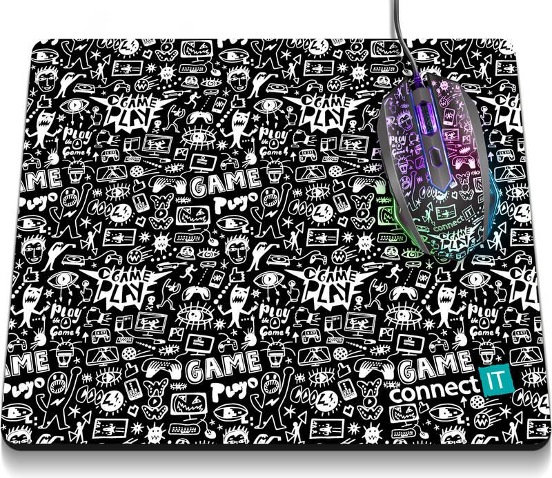 Podložka pod myš Connect IT Doodle M, 45 x 40 cm