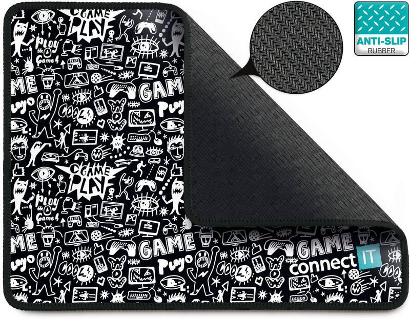 Podložka pod myš Connect IT Doodle M, 45 x 40 cm