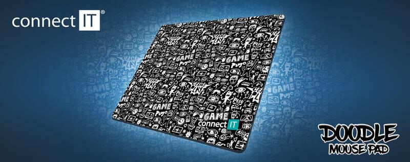 Podložka pod myš Connect IT Doodle M, 45 x 40 cm