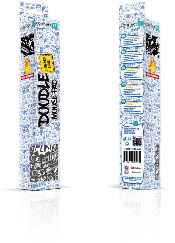 Podložka pod myš Connect IT Doodle M, 45 x 40 cm