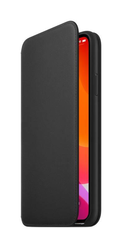 Pouzdro na mobil flipové Apple Leather Folio pro iPhone 11 Pro Max černé